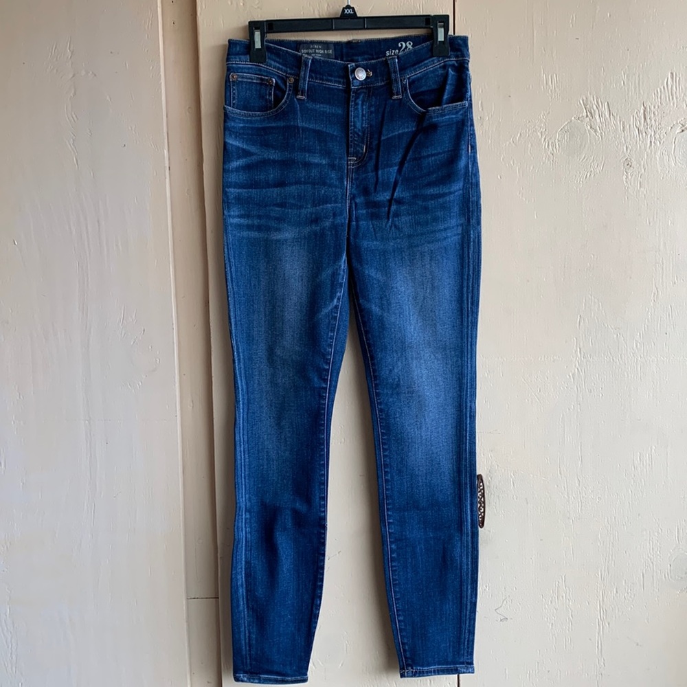 J Crew Sz 28 Medium Wash Lookout High Rise Jeans